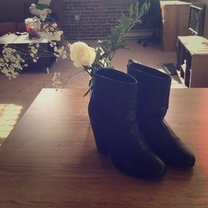 rag & bone Ryland Black Leather Ankle Boots